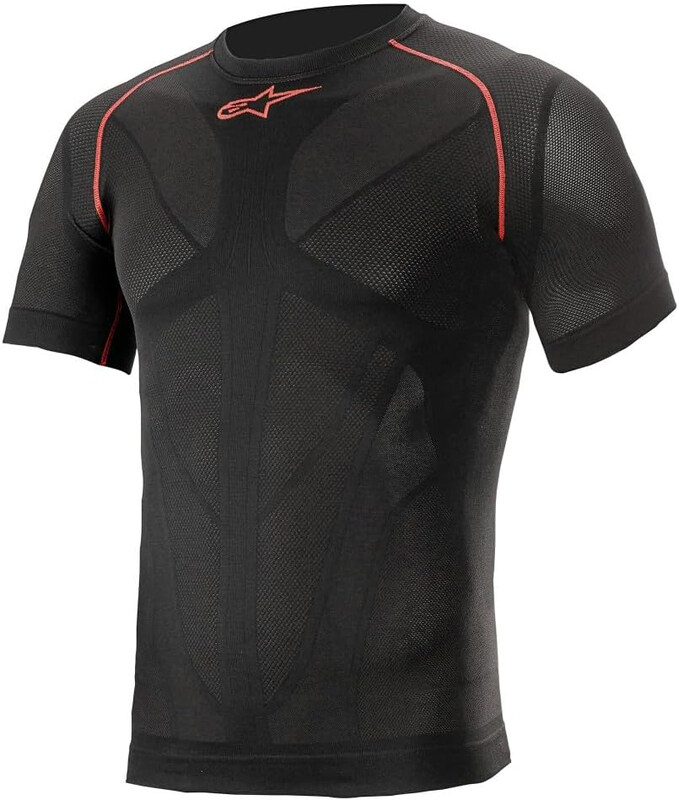 Alpinestars Ride Tech V2 Top Short Sleeve Summer, Medium, Black/Red