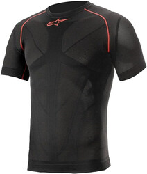 Alpinestars Ride Tech V2 Top Short Sleeve Summer, Medium, Black/Red