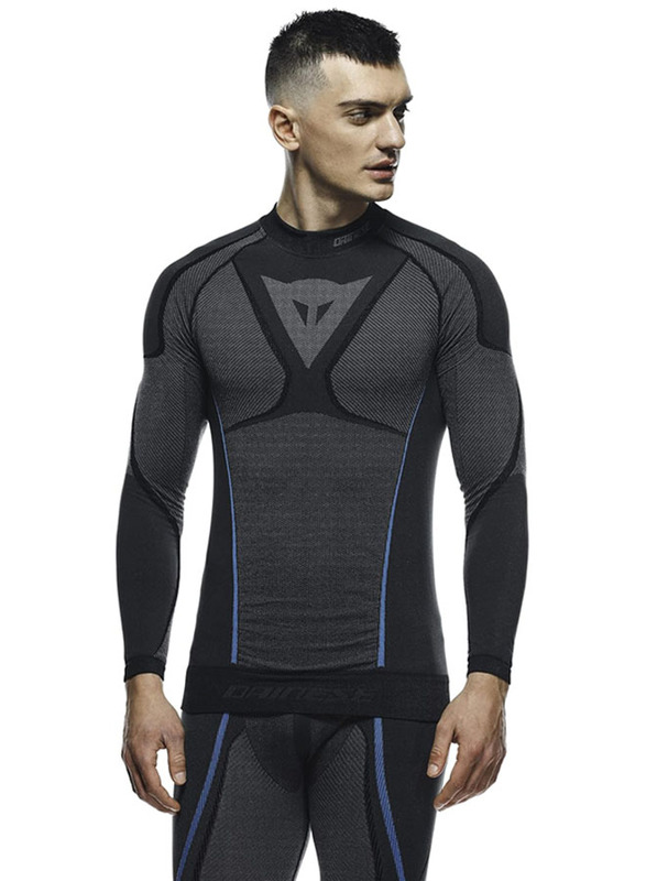 Dainese Dry LS Base Layer Top for Men, Large, Black