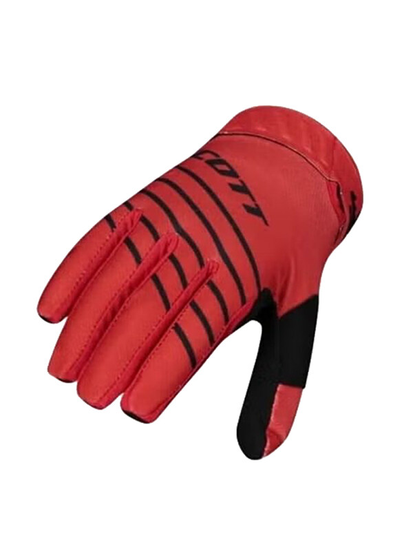 

Scott 450 Angled Motocross Gloves, Black/Red, Large