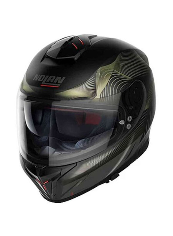 Nolan N 80-8 Powerglide N-Com Helmet, Large, Black/Gold