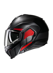 HJC i100 Beis Flip-Up Motorcycle Helmet, Medium, I100-BEIS-MC1SF-M, Black