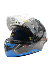 Axxis Cobra Rage A0 Helmet, Large, Ff104C, Gloss Pearl White