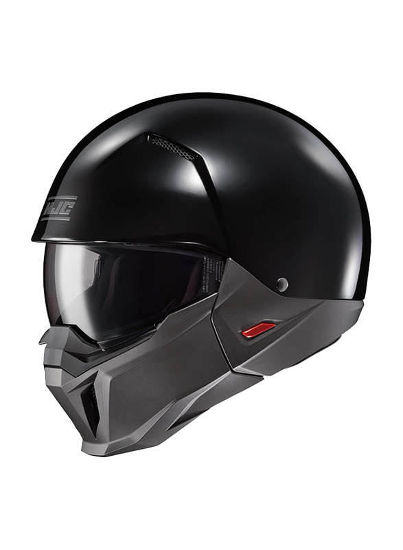 HJC i20 Solid Metal Helmet, Large, I20-SOL-MBLK-L, Black