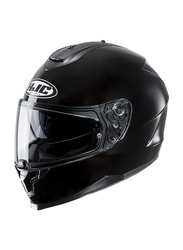 HJC C70 Motorcycle Metal Helmet, Small, C70-SOL-MBLK-S, Black