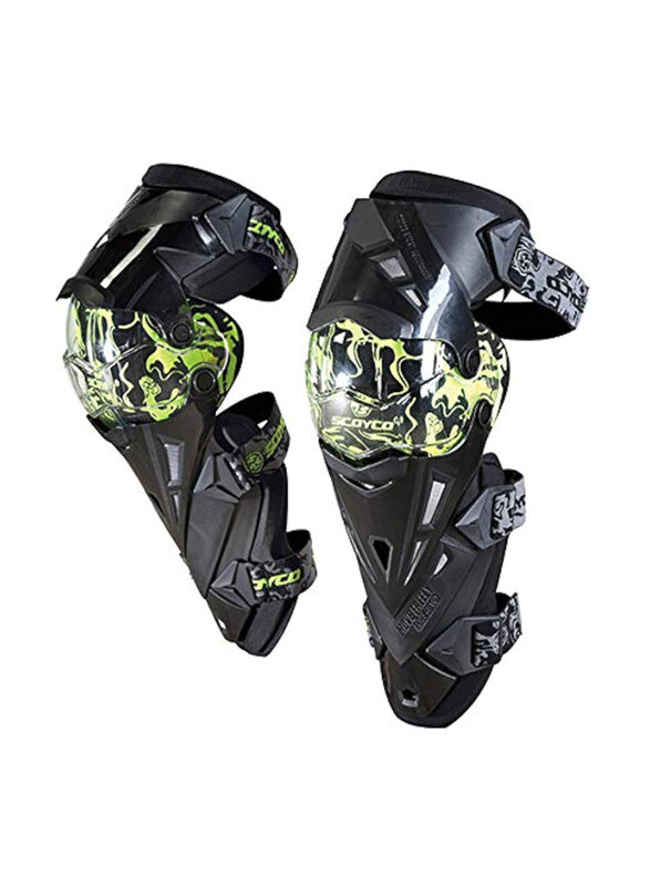 

Scoyco Triumph K12 Knee Protector for Motorcycle Riders, Green/Black