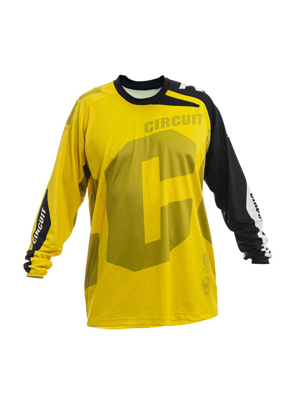 

Generic Circuit Cross/Enduro Jersey Kratos, Large, Yellow/Black