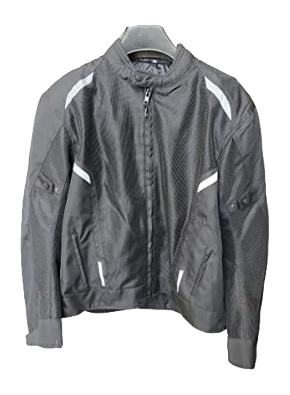 

Generic Tuff Mens's Bike Riders Jacket, Black, Large