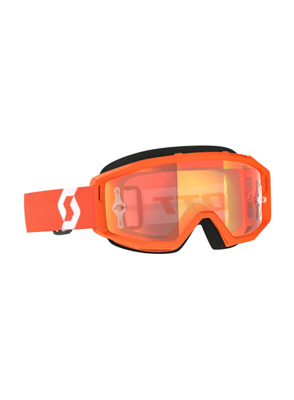 Scott Primal Orange Chrome Works Goggle, Orange/White