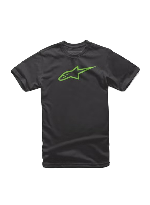 Alpinestars S.P.A. Ageless Classic Tee T-Shirt for Men, Medium, Black/Green