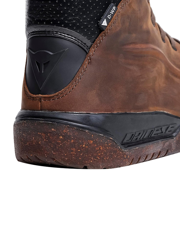 Dainese Metractive D-WP Natural Rubber Shoes, Brown, Size 44