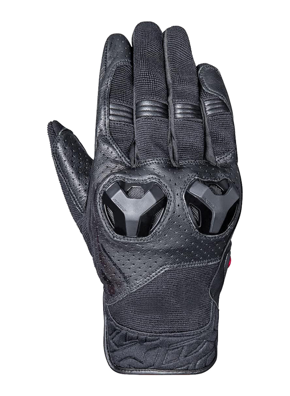 Ixon RS Spliter MX Text/Leather Gloves, Medium, 300111055-1001-M, Black
