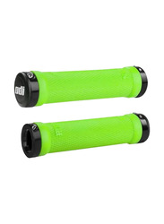 Riva Motors Sports Odi Ruffian Lock-on Grips, 130mm, Green