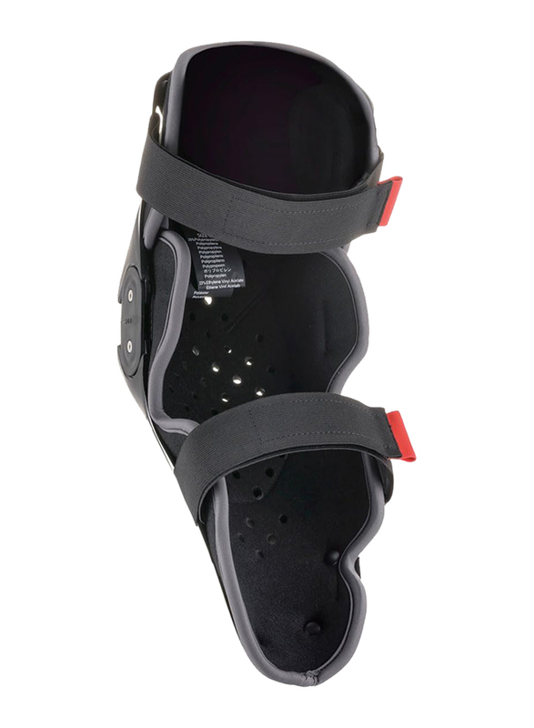 Alpinestars Youth SX-1 Knee Protector, S/M, Black/Red, 6546319-13-S/M