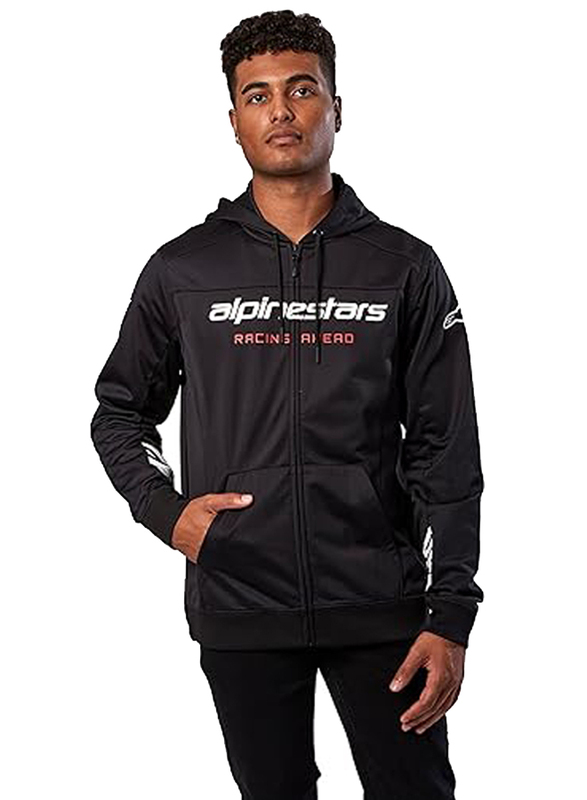 Alpinestars Men's Session Ii Lxe Fleece Hooded Jumper, Medium, Black