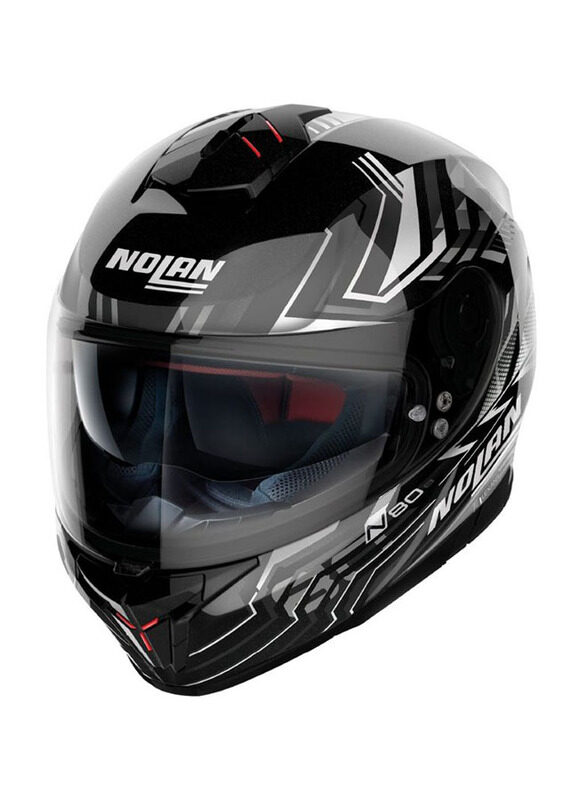 

Nolan Turbolence N-Com Glossy Helmet, Large, N80-8, Black/White
