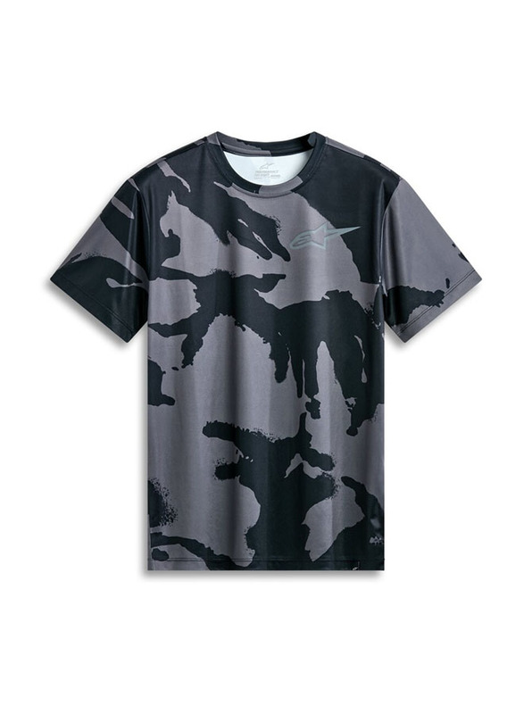 Alpinestars S.P.A. Stars Camo Performance T-shirt for Men, X-Large, Black/Grey