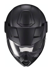 HJC Helmets C80 Solid Semi Flat Flip-Up Helmet, Medium, Black