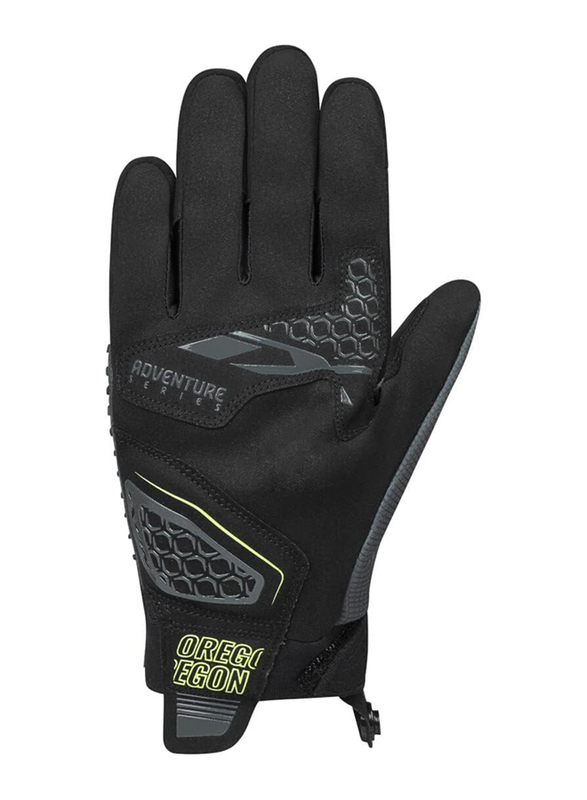 Ixon Oregon Textile Motorcycle Summer Gloves, Medium, Black