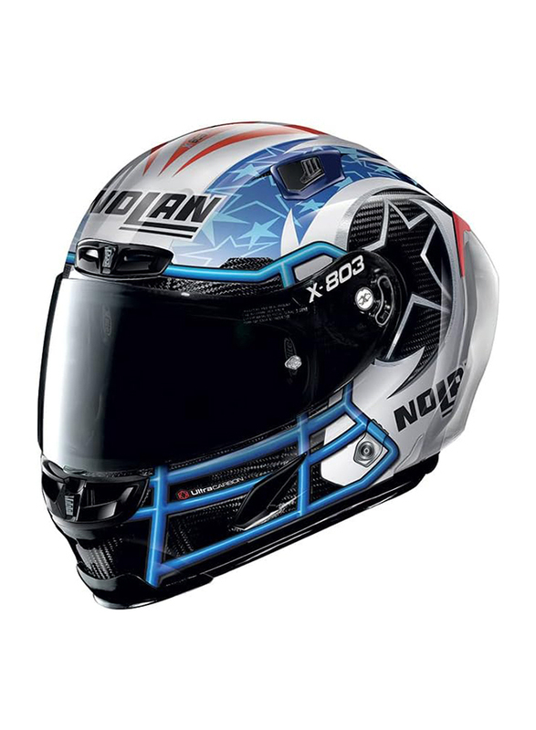 

Nolan X-lite X-803 RS 66 Ultra Carbon Rins Austin Replica Full Face Motorcycle Helmet, Multicolour, Medium