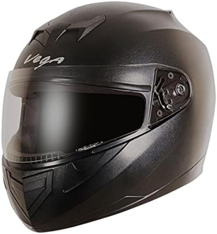 

Vega Edge Motorcycle Full Face Helmet, X-Large, Black