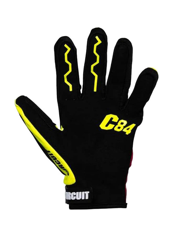 Circuit Equipment Motorcycle Gloves, Small, TS138-028-S, Yellow/Black