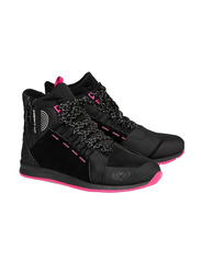 Ixon Baskets Femme Freaky Waterproof Lady Baskets Moto Shoes, Black/ Noir Fuchsia, Size 37