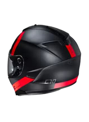 HJC C70 MC1SF Eura Helmet, Medium, C70-EURA-MC1SF-M, Black/Red