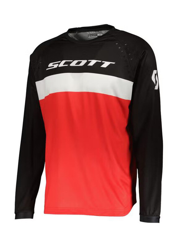 

Scott Sports Sa Sco Jersey Evo Swap for Unisex, Large, Red/Black