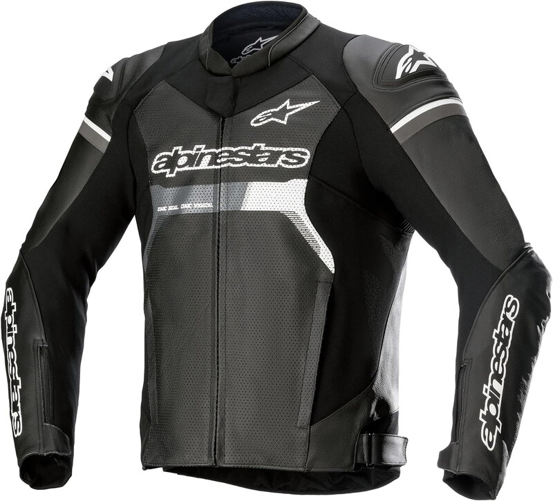 

Alpinestars GP Force Airflow Leather Jacket for Bike Riders, 3100722-10-52, Black, Size 52