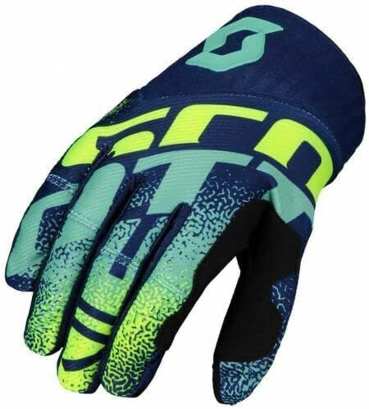 Scott 450 Noise Gloves, Medium, Blue/Yellow