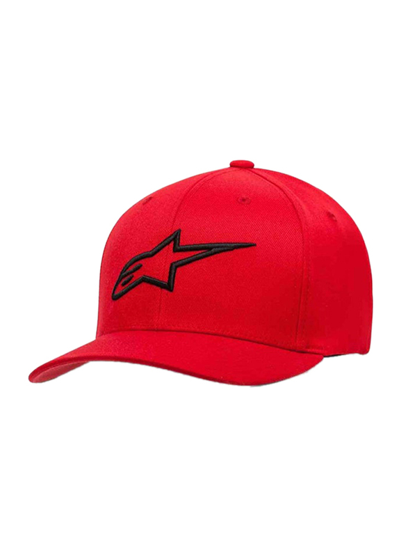 Alpinestars Ageless Curve Hat for Men, L-XL, Red/ Black