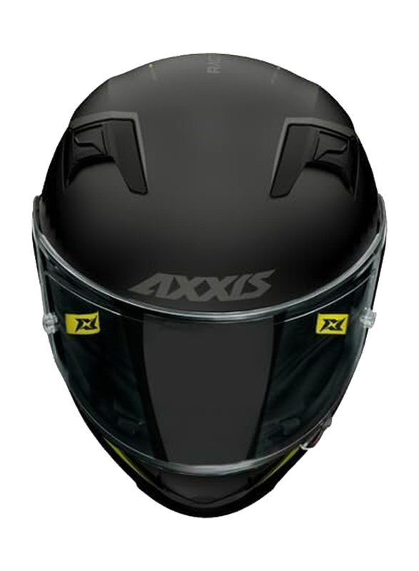 Axxis Racer Gp Sv Fiber Solid B3 Helmet, Large, Ff103Sv, Matt Black/Fluorescent Yellow