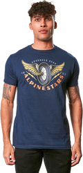 Alpinestars Adult Flyer Tee T-Shirt Unisex, M, Navy Blue