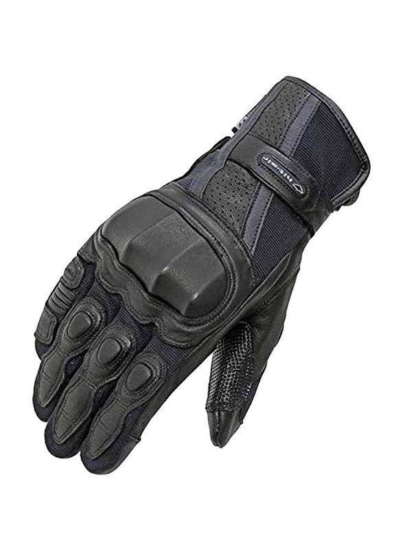 Hit Air G8 Gloves for Motorcycle Riders, Large, Black