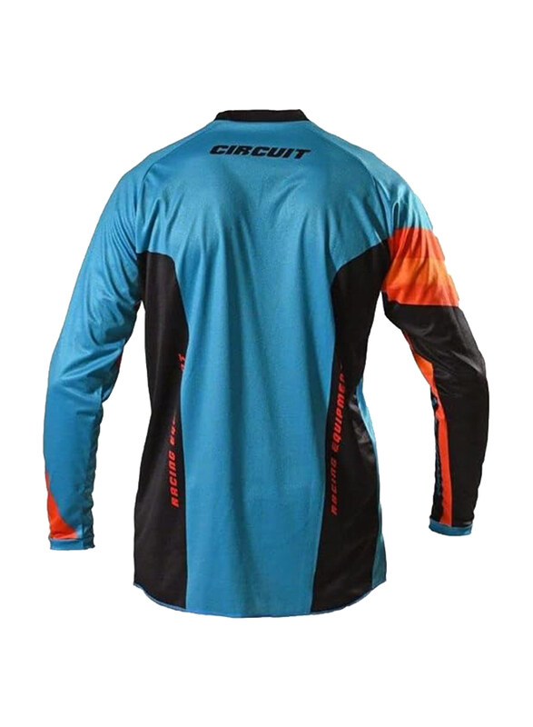 Circuit Equipment Cross/Enduro Reflex 2022 Jersey, Large, Water Green/Orange