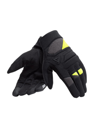 Dainese Fogal Adult Street Motorcycle Gloves, Large, 1815902, Black/Yellow