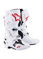 Alpinestars Tech 10 Supervented Boots, Size 9, White/Red