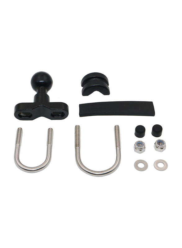 Kean Handlebar T Ball Fit Bracket, Black/Silver