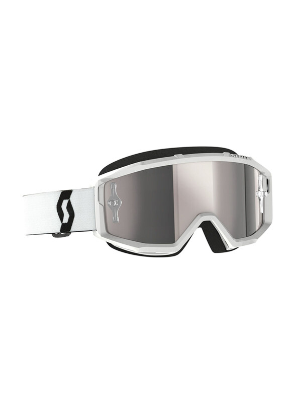 

Scott Primal Silver Chrome Works Goggle, White/Silver