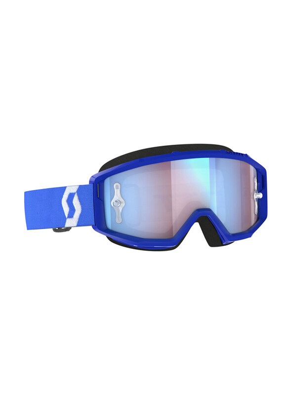 

Scott Primal Blue Chrome Works Goggle, Blue/White