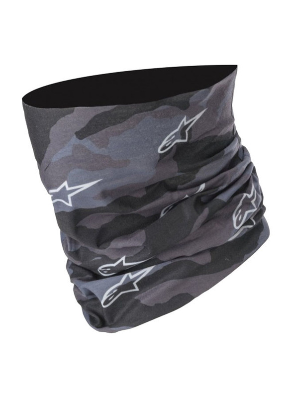 Alpinestars Tactical Neck Tube for Unisex, One Size, Black/Gray