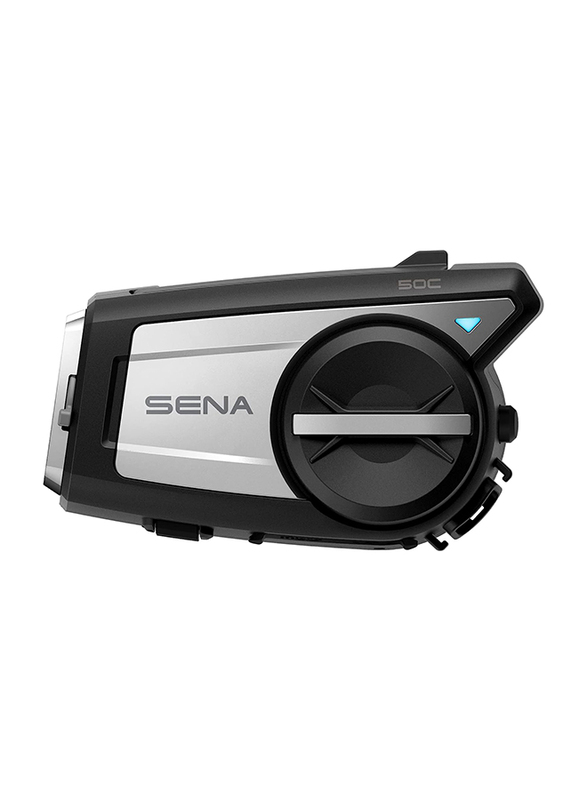 Sena 50C Motorcycle Communication & 4K Camera System with Sound, Black