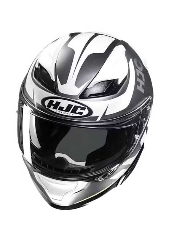 HJC Corporation F71 Bard Helmet, X Large, White/Green