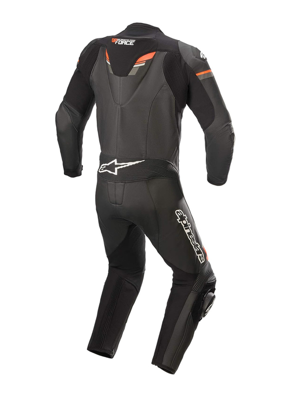 Alpinestars GP Force Chaser Men's Leather Suit X, Black/Red Fluo, Size 58