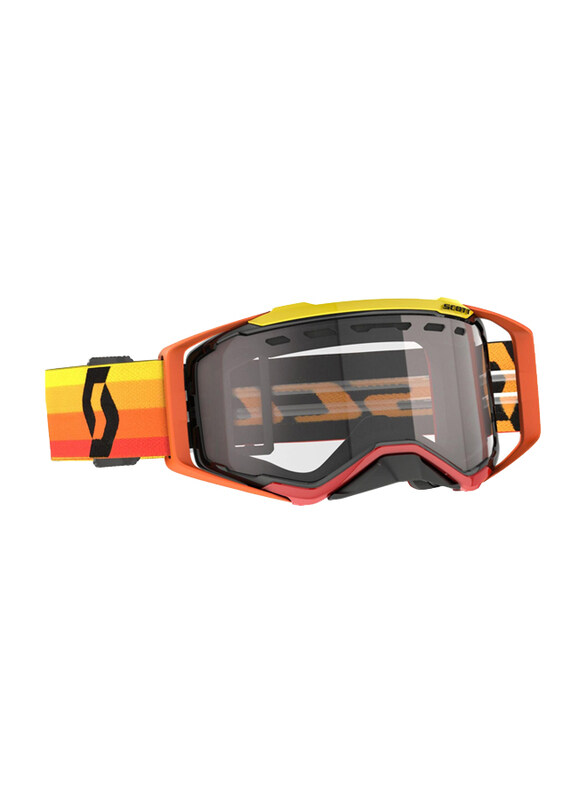 Scott Prospect Enduro Clear Works Goggle, Orange/Yellow