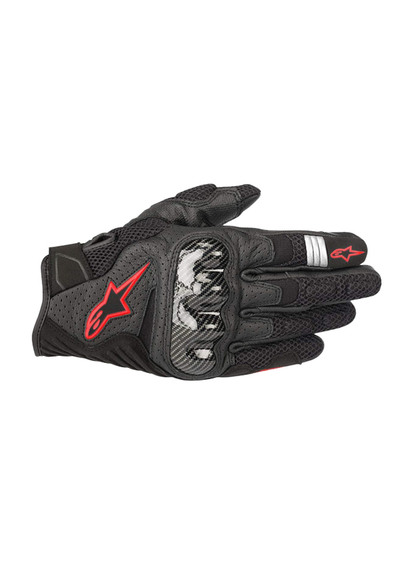 Alpinestars SMX-1 Air V2 Gloves, X-Large, 35705181030- XL, Black/Red