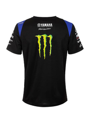 Valentino Rossi VR 46 Replica Yamaha Monster Team 2022 T-Shirt for Men, L, Black