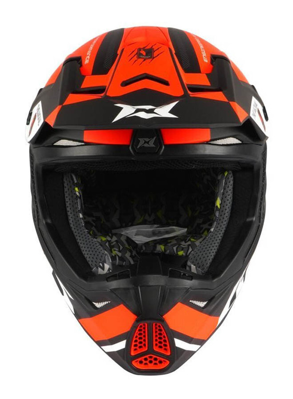 Axxis Wolf Jackal B14 Helmet, Large, Mx803, Matt Fluorescent Orange