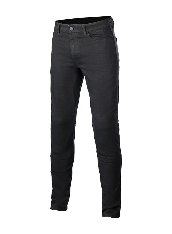 Alpinestars S.P.A. Argon Slim Fit Denim Pants for Men, 30/34, Black